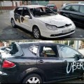 Queman dos coches de Uber en Barcelona