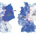 El Muro de Berlín cayó hace 25 años pero Alemania sigue dividida