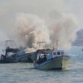 Marina de Guerra israelí destroza a cañonazos botes pesqueros palestinos