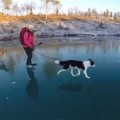 La experiencia única de patinar sobre un lago transparente en Suecia