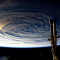 Una vista inusual de la Tierra desde la Estación Espacial Internacional