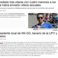 Detenido el presidente de NNGG del PP en Rafelbunyol, València, por 'corrupción de menores'