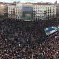 Foto megapanorámica de la Marcha por el Cambio en la Puerta del Sol