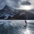Búrbujas de metano fotografiadas en lagos canadienses