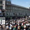 Miles de musulmanes británicos protestan contra los dibujos de Mahoma en la revista satirica Charlie Hebdo [ENG]