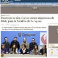 ABC inicia la guerra contra Ganemos Zaragoza, donde ha descubierto a filoetarras