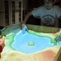 Mapa interactivo creado a partir Kinect y una caja de arena