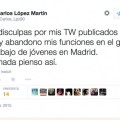 Dimite el coordinador de jóvenes de Ciudadanos en Madrid por Tweets catalanófobos (CAT)
