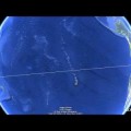 La «línea recta» más larga sobre el globo terráqueo que va de tierra-a-tierra