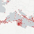 Mapa con el numero de inmigrantes muertos intentando alcanzar las costas de Europa desde el 2000 [ENG]
