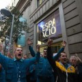 Cinco trabajadores de Telefónica en huelga, detenidos por la Policía