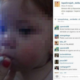 Conmoción en la red ante una foto de un bebé de un año al que le dan de fumar