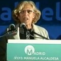 TVE corta el discurso de Manuela Carmena en la noche electoral, tras lograr 20 concejales en Madrid