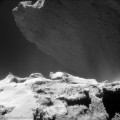Un acantilado en el cometa 67P