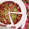 Pizza con base de atún