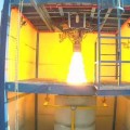 La primera prueba de un motor cohete de combustible líquido en España