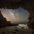 La Vía Láctea desde una cueva del mar de Malibú [eng]