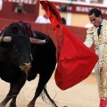 Toro salta fuera del ruedo y ataca al presidente de la asociación de corridas de toros local en Bayona [ENG]