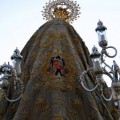 La Virgen de África en Ceuta luce un manto con el escudo franquista en los actos oficiales de las fiestas patronales