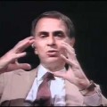 Carl Sagan, Stephen Hawking ,  Arthur C. Clarke y una Commodore Amiga