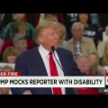 Donald Trump se mofa de un reportero con discapacidad