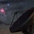 Nacimiento de estrellas sobre el Observatorio ALMA