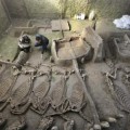 Descubierta en China tumba real de hace 2.500 años con trece caballos en su interior