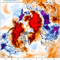 Tiempo de verano en el Ártico en pleno invierno