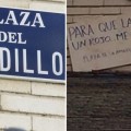 Roban la placa de la plaza del Caudillo en El Pardo antes de que sea retirada por Manuela Carmena