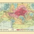 Mapas isócronos: cuando medir los tiempos de un viaje a cualquier rincón del mundo era un arte