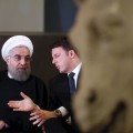 Cubran esos pechos y genitales de piedra: Rouhani está en Roma