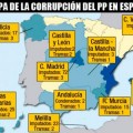 Este es el mapa de la corrupción del Partido Popular en España