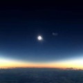 Así se ve un eclipse de sol a 10.000 metros de altitud