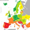 Tasas de desempleo en Europa (febrero 2016)