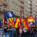 Cortan la Gran Vía en Madrid para permitir el paso de una manifestación neonazi