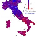 Resultados del referéndum sobre monarquía o república en Italia (1946)