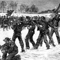 La batalla de bolas de nieve que acabó en pelea multitudinaria entre soldados confederados