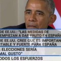 Nueva manipulación en TVE: Obama que diga lo que quiera, que rotulamos lo que conviene a Rajoy