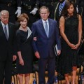 El baile de George Bush durante el acto en memoria de los policías muertos en Dallas