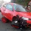 La Guardia Civil investiga el siniestro de un coche en la carretera Gijón por conducción temeraria [video incluido]