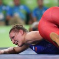 Luchadora rusa recibe dos puñetazos en la cara del presidente de su Federación por no ganar la medalla de bronce [ENG]