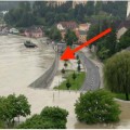 Las paredes de contención con las que los austriacos se protegen de las inundaciones