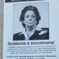 El cartel en la casa de Rita Barberá: “Desaparecida señora mayor en Valencia, puede estar desorientada por el caloret