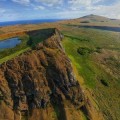 Rano Raraku, la cantera donde se construían los moai de la Isla de Pacua