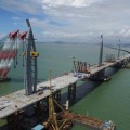 Hoy queda conectado el puente marítimo más largo del mundo