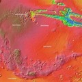 Localizan en Marte un perímetro volcánico como América del Norte