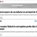 Barberá, un “referente del PP” para ‘El País’ en castellano y “vinculada a la corrupción” en su edición en inglés