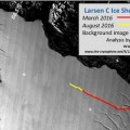 La NASA fotografía una grieta de 112 km en la Antártida