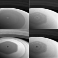 El Hexágono de Saturno, sobrevolado por la nave Cassini (ENG)