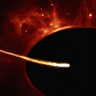 Un evento superluminoso explicado por un agujero negro en veloz rotación que ha devorado a una estrella